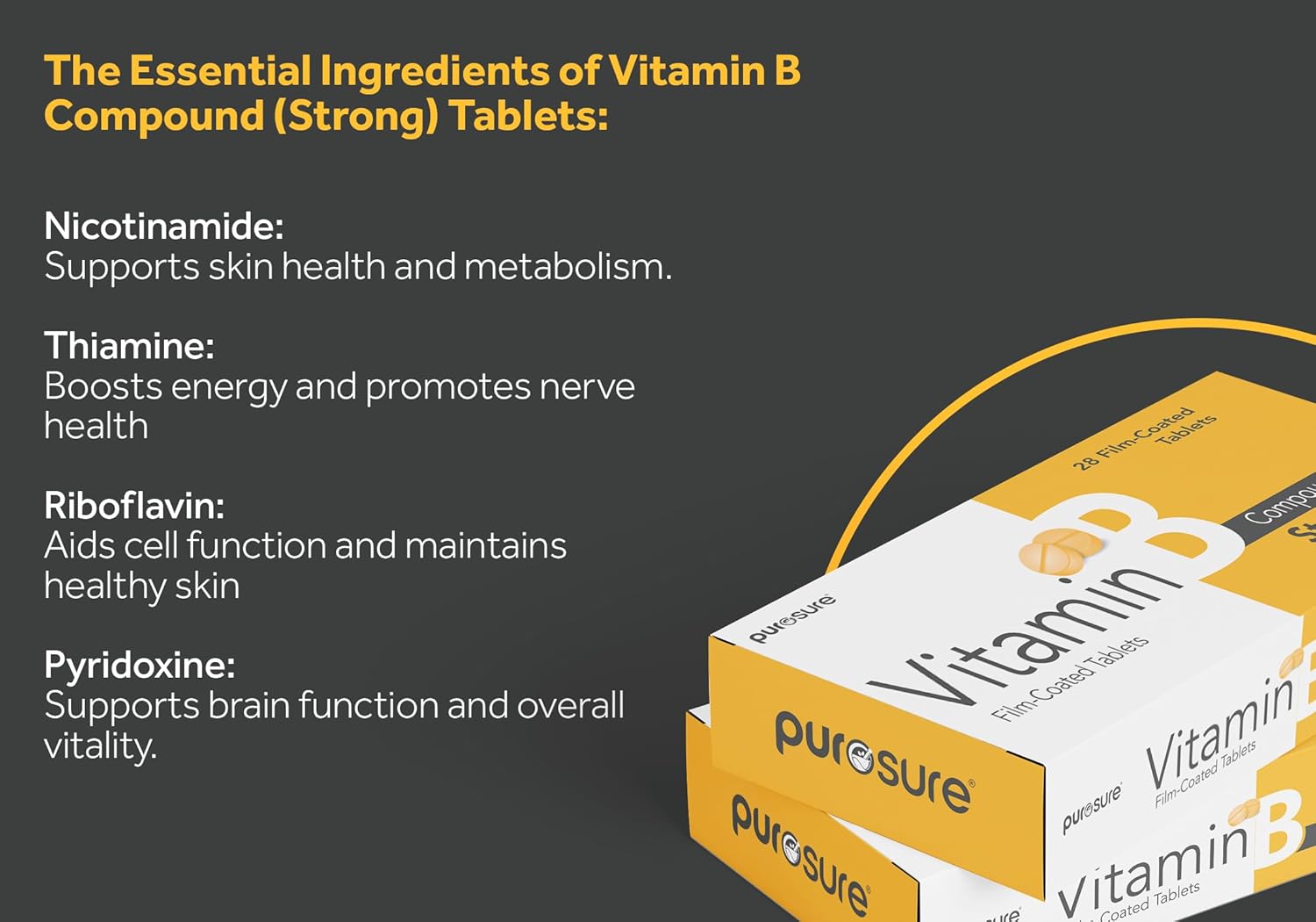 Purosure Vitamin B Compound 28 Film Coated Tablets