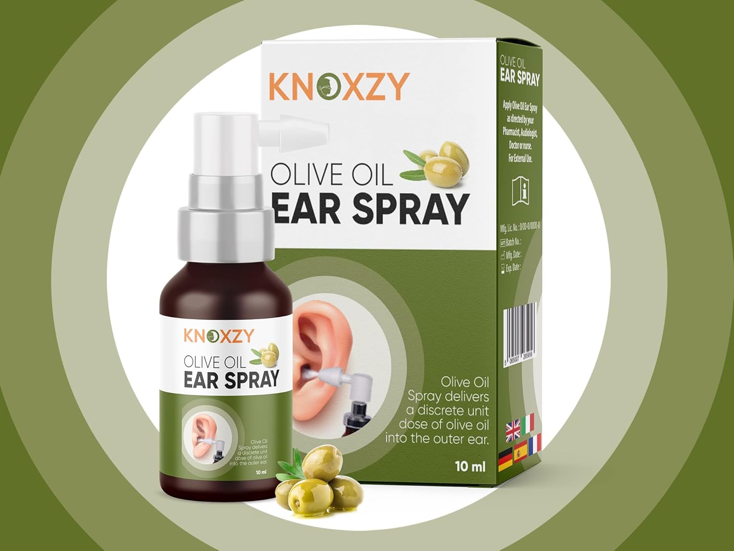 Knoxzy Olive Oil Ear Spray 10 ml