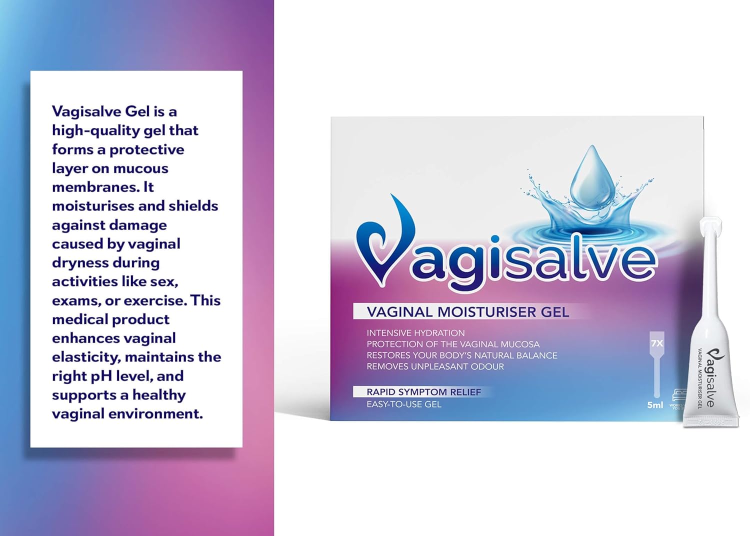 Vagisalve Vaginal Moisturiser Gel | 7 Easy-to-Use Gel Applicators