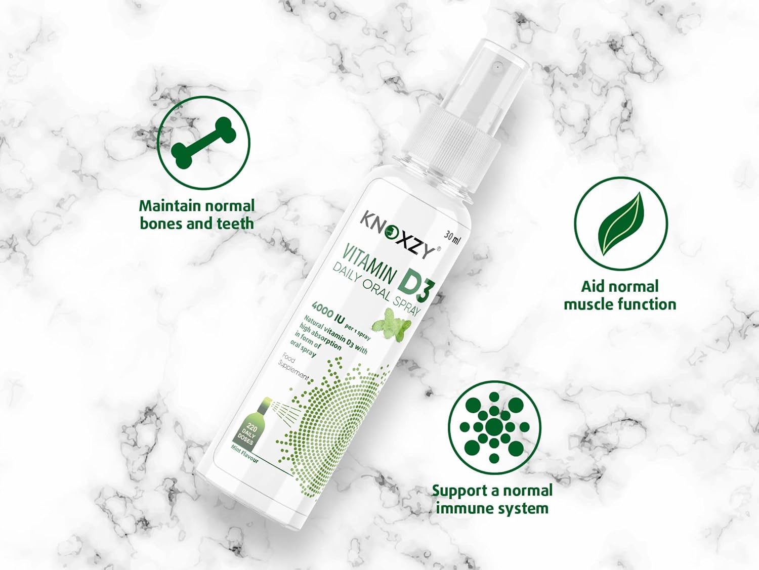 KNOXZY Vitamin D3 Spray 4000 IU