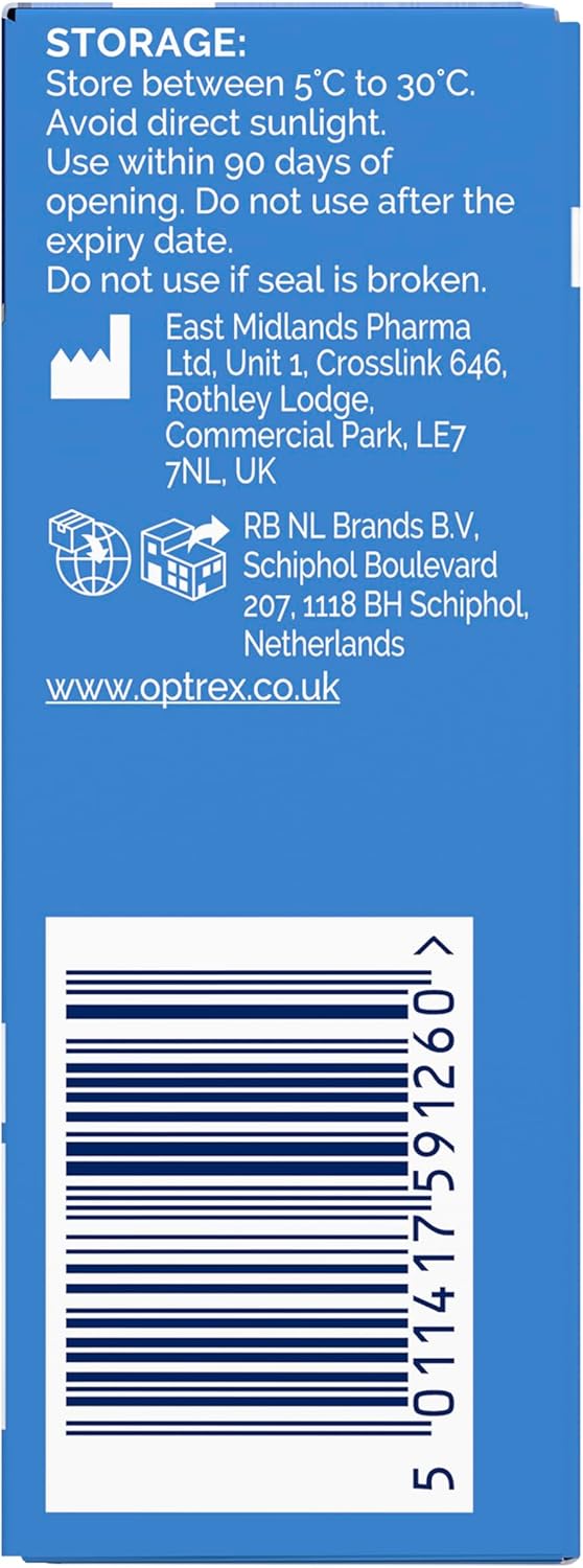 Optrex  Dazzling Eye Drops for Dull Eyes, brightens and revives, 10ml