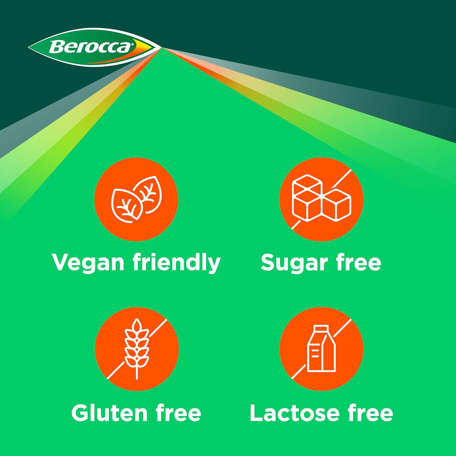 Berocca Energy Effervescent Tablets 60s – Orange Flavour | B Vitamins, Magnesium & Zinc