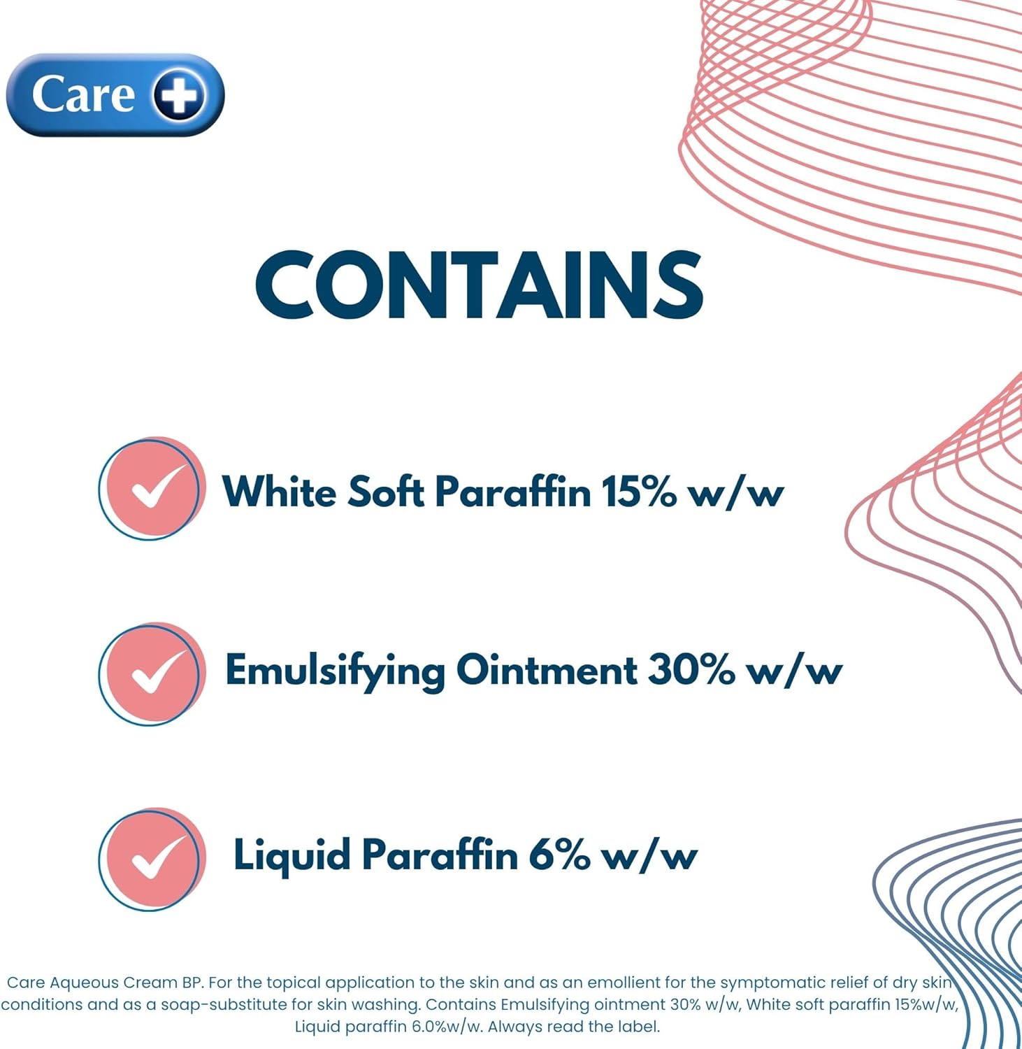 Care+ Aqueous Cream 100g Cream