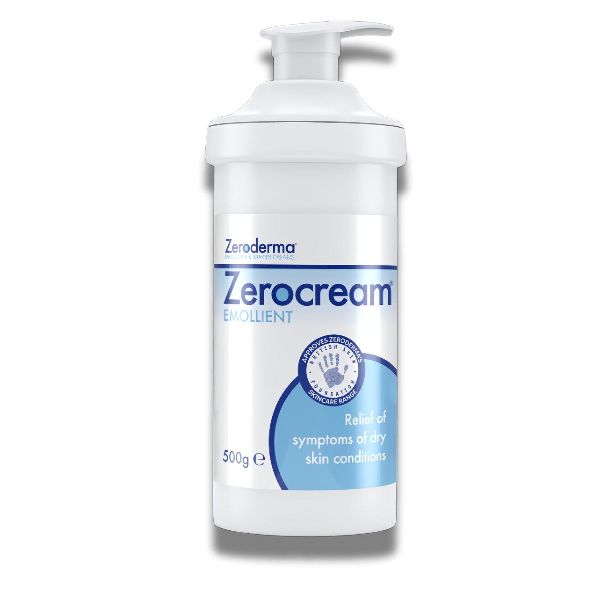 Zeroderma Zerocream Emollient Cream 2-in-1 Moisturiser & Soap Substitute 500g