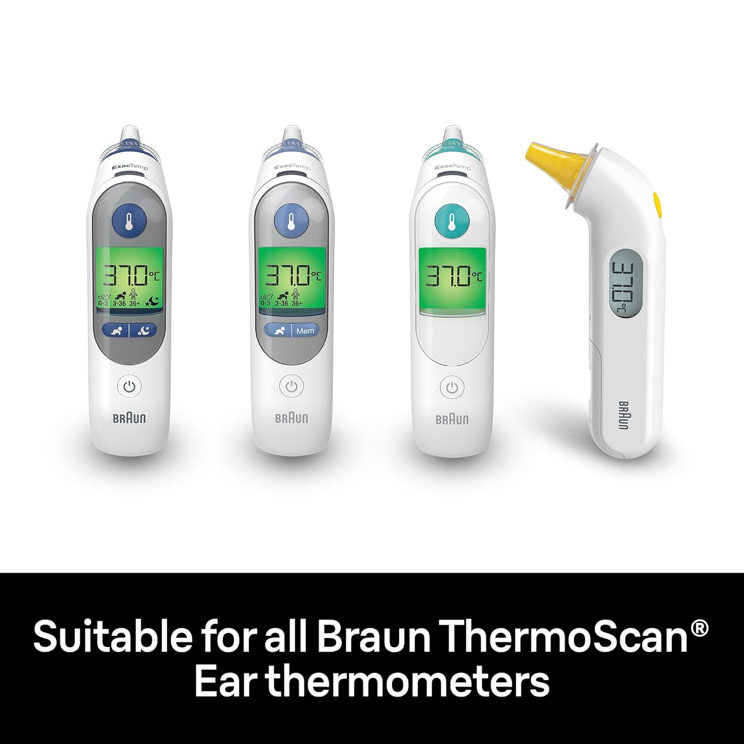 Braun ThermoScan Hygiene Caps - 40 pcs - Compatible with Braun ThermoScan Ear Thermometers - LF40