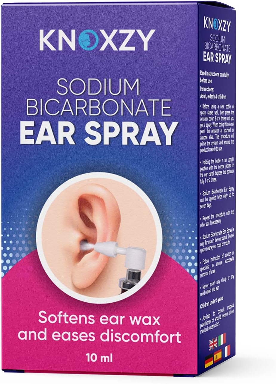 Knoxzy Sodium Bicarbonate Ear Spay – 10ml Ear Wax Remover