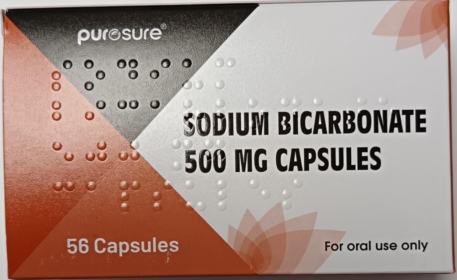 Purosure Sodium Bicarbonate 500mg – 56 Capsules for Heartburn & Indigestion Relief
