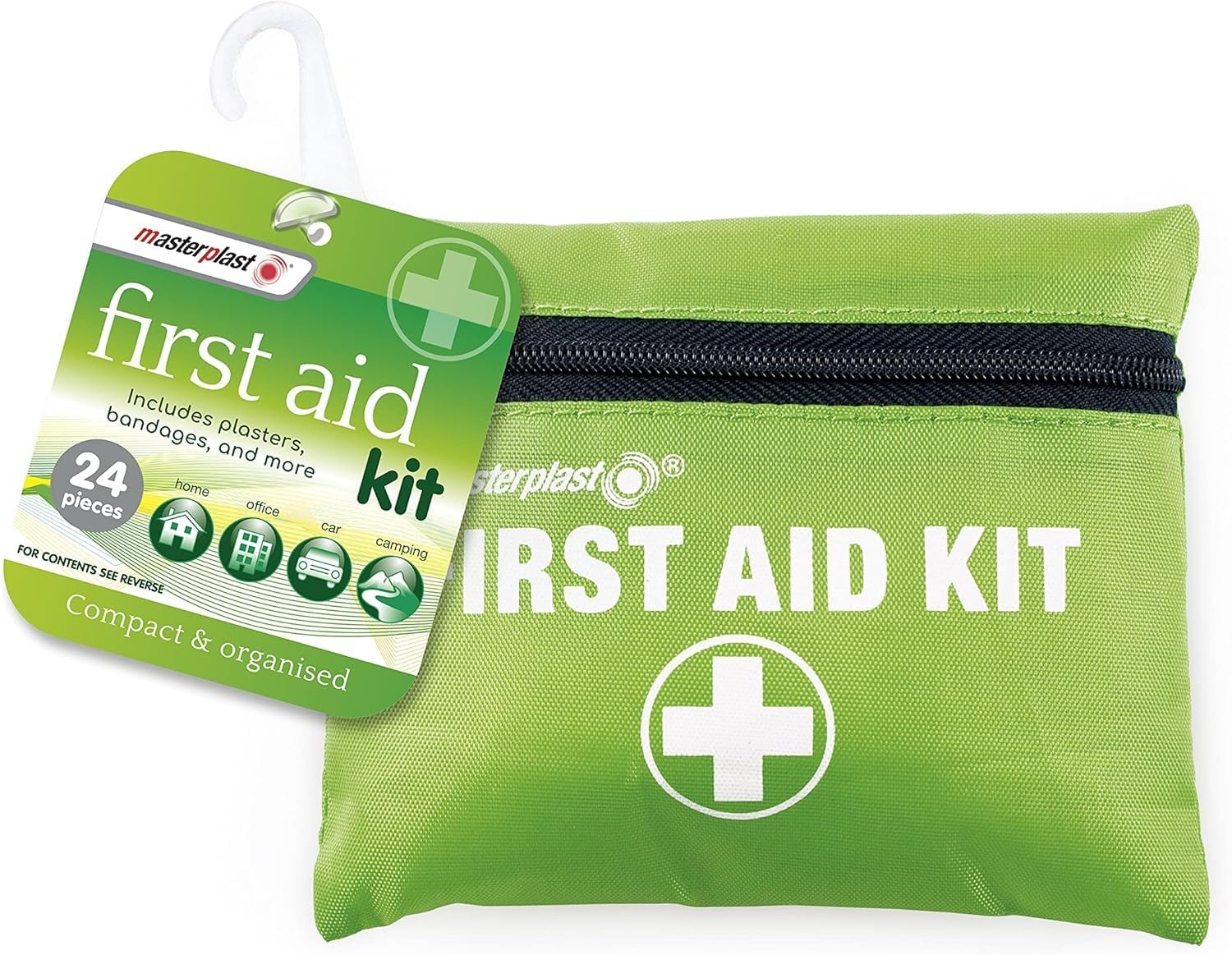 Ancient Care Masterplast Compact Mini First Aid Kit 24 Piece Pocket Medical Pouch Portable Travel Pack