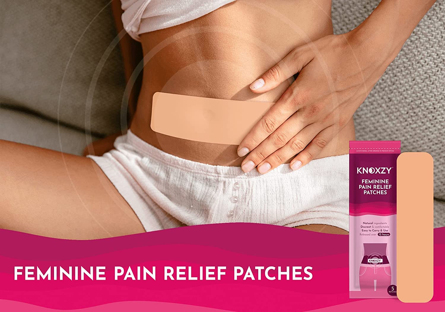 KNOXZY Feminine Pain Relief Patches (5 Patches)