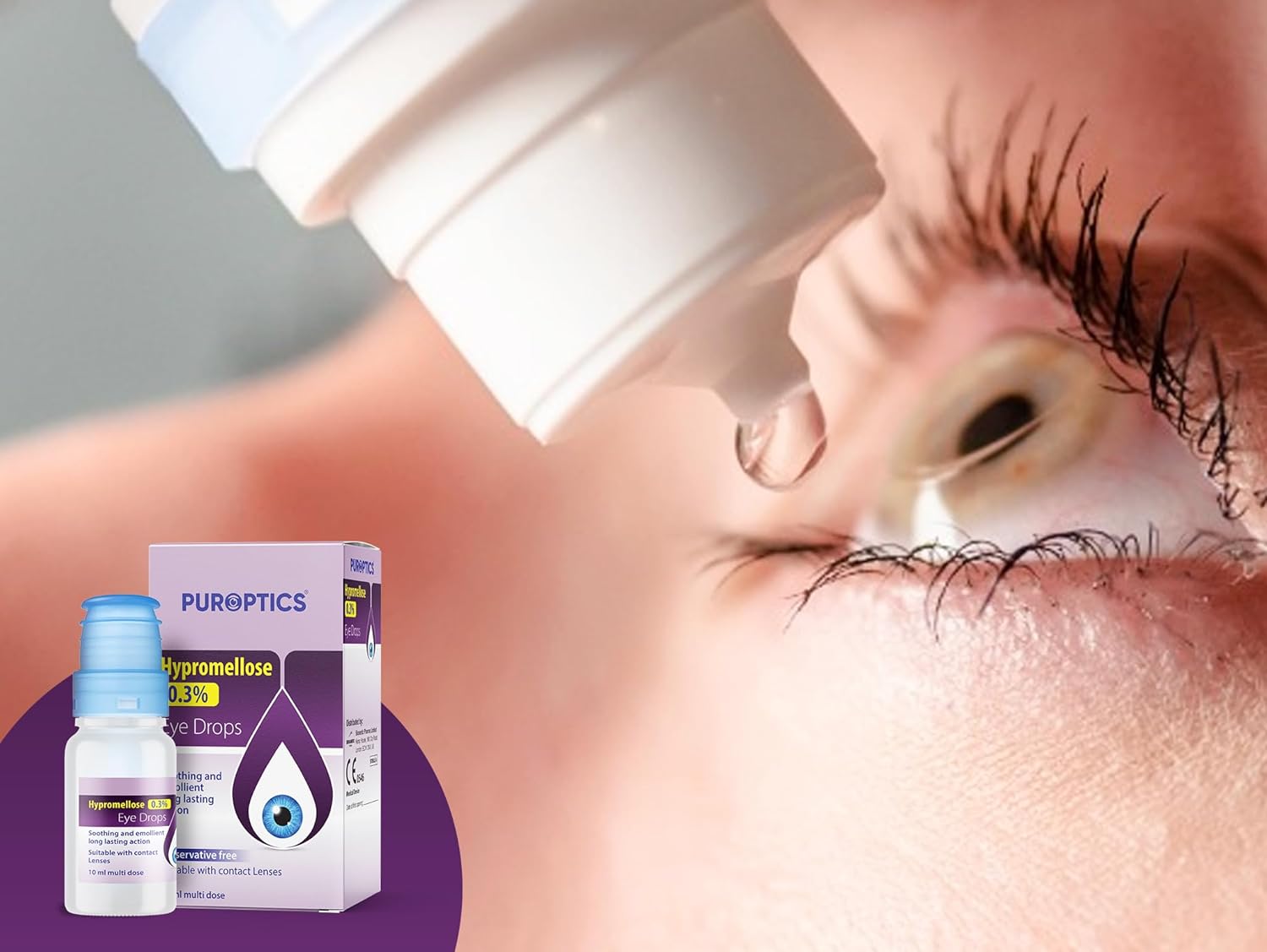 Puroptics Hypromellose 0.3% Preservative Free Eye Drops 10ml