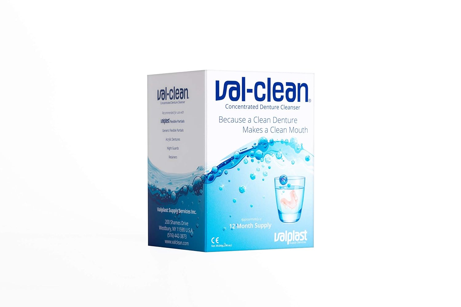 Val-Clean Concentrated Denture Cleaner 12 Sachets