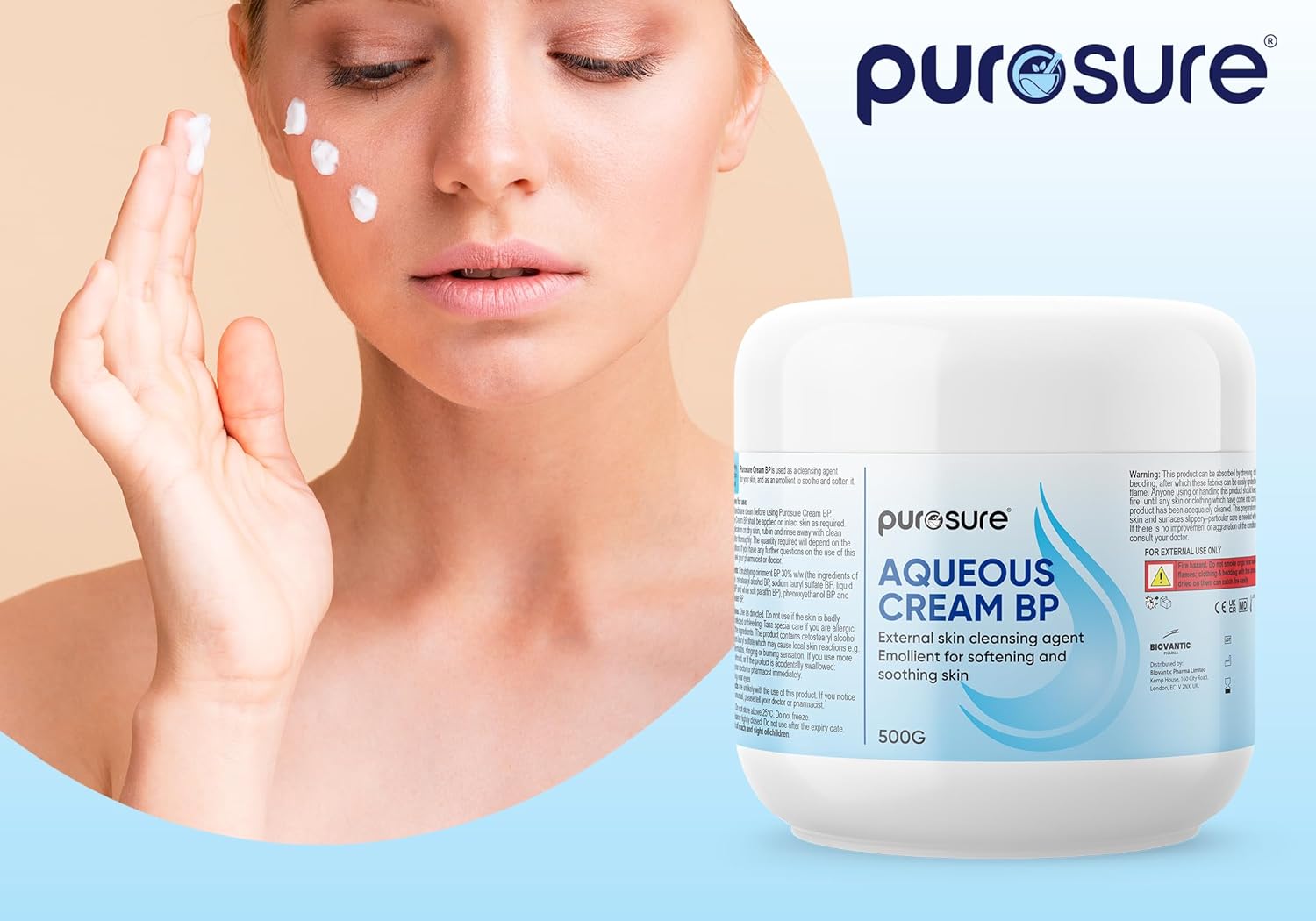 Purosure Aqueous Cream 500g