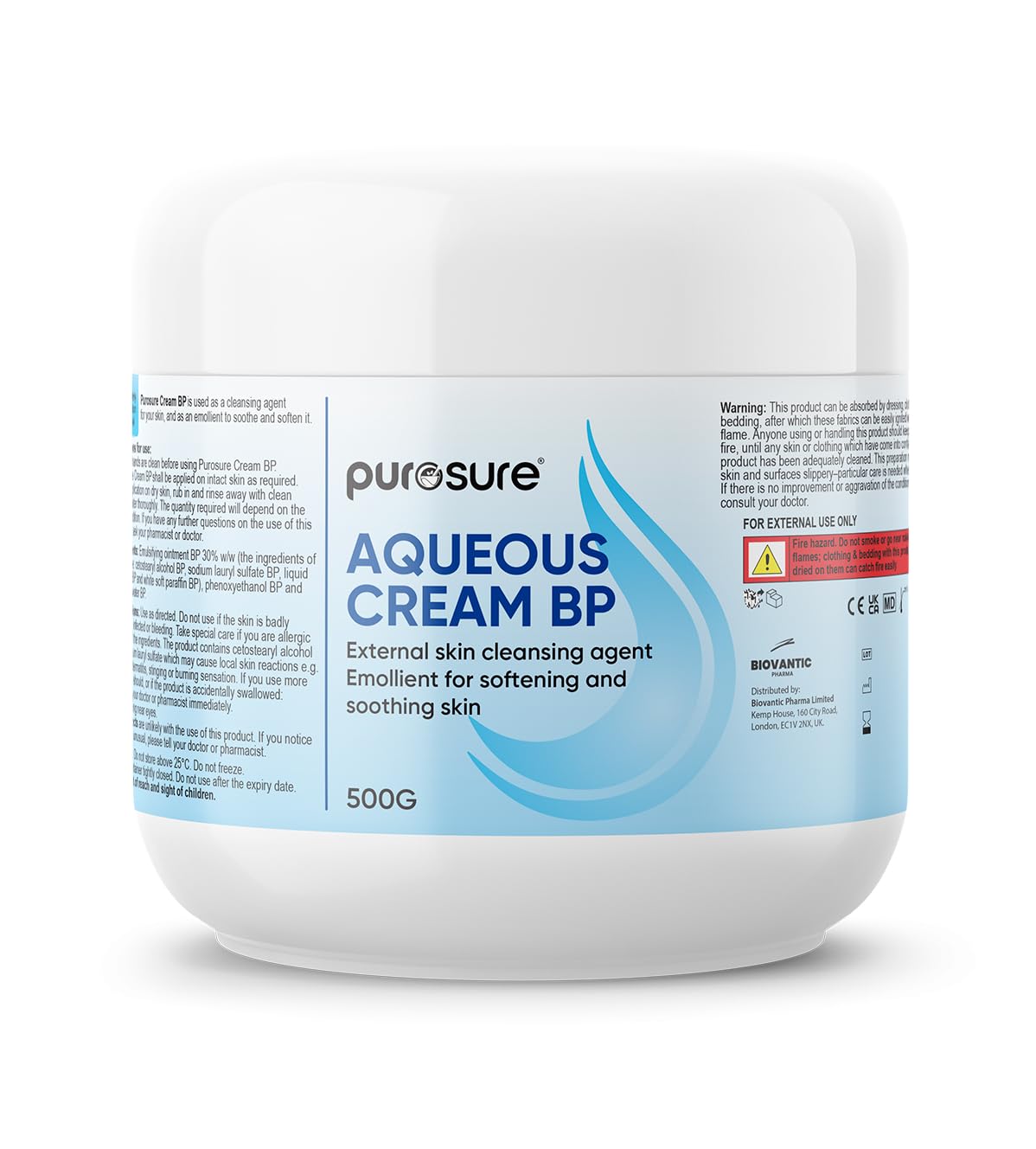 Purosure Aqueous Cream 500g