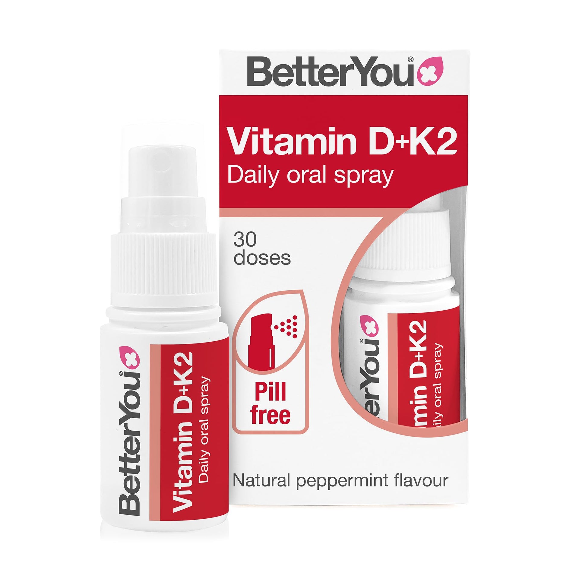 BetterYou Vitamin D3 + K2 Daily Oral Spray 30 Doses