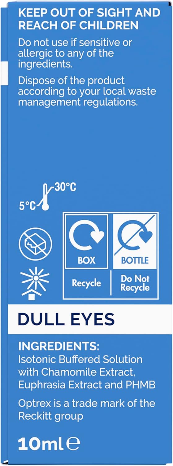 Optrex  Dazzling Eye Drops for Dull Eyes, brightens and revives, 10ml