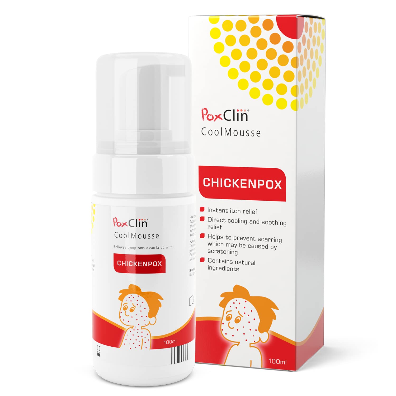 PoxClin CoolMousse Chickenpox Treatment for Children 100 ml