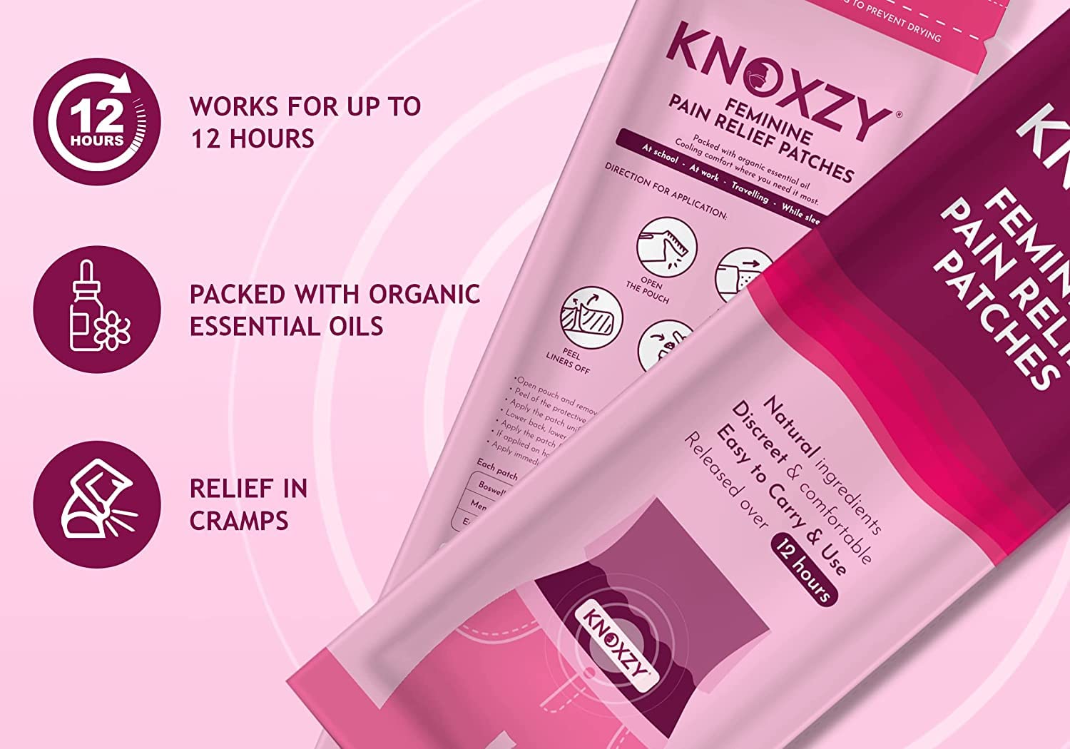 KNOXZY Feminine Pain Relief Patches (5 Patches)