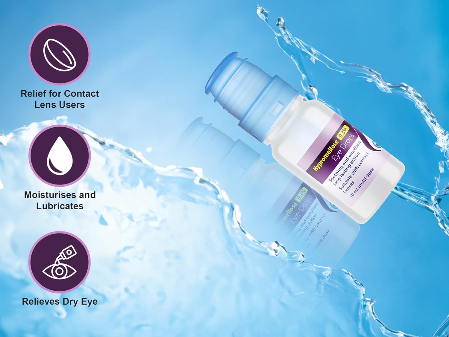 Puroptics Hypromellose 0.3% Preservative Free Eye Drops 10ml