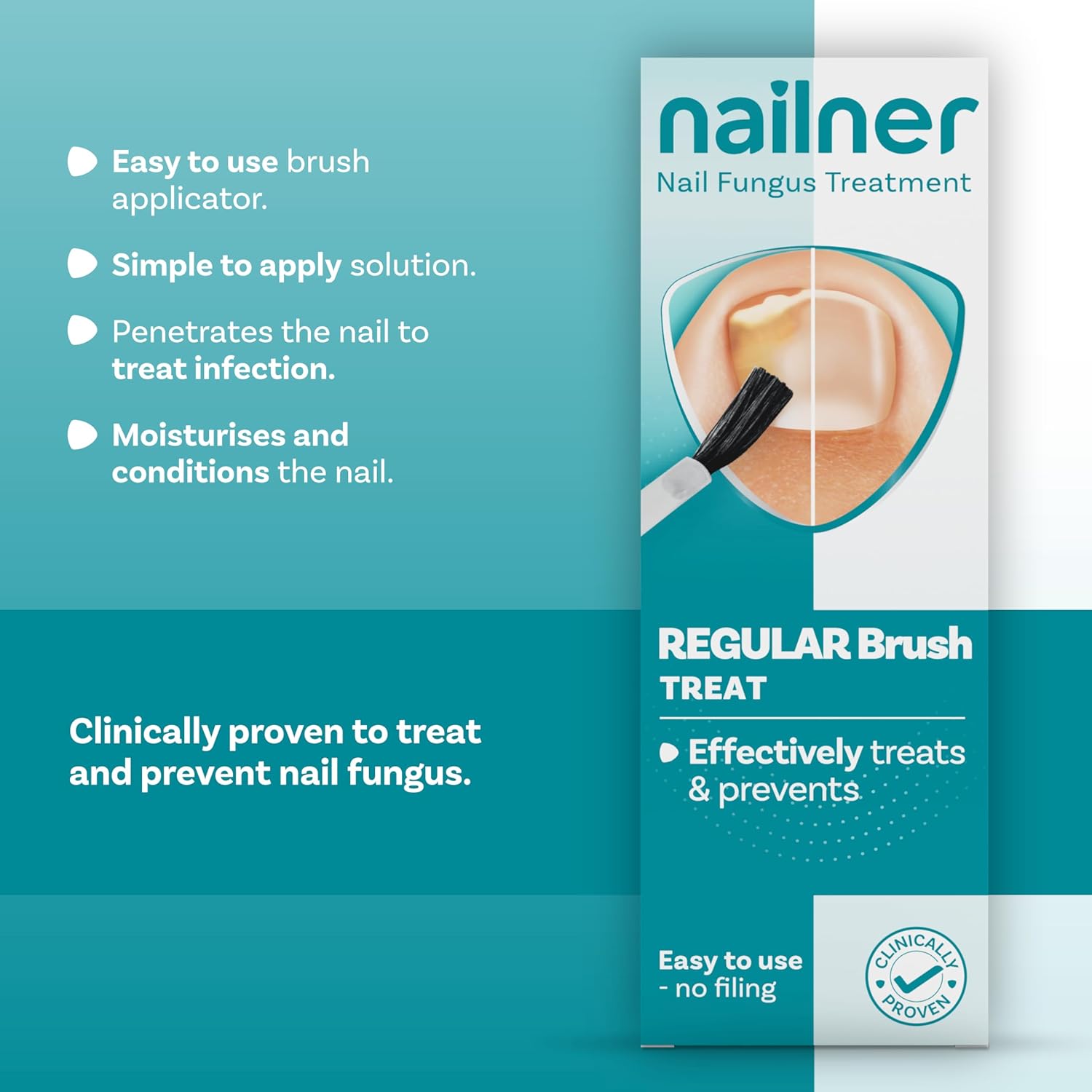 Nailner Anti Fungal Nail Treatment Brush for Toenails 5 ml - 300 Applications