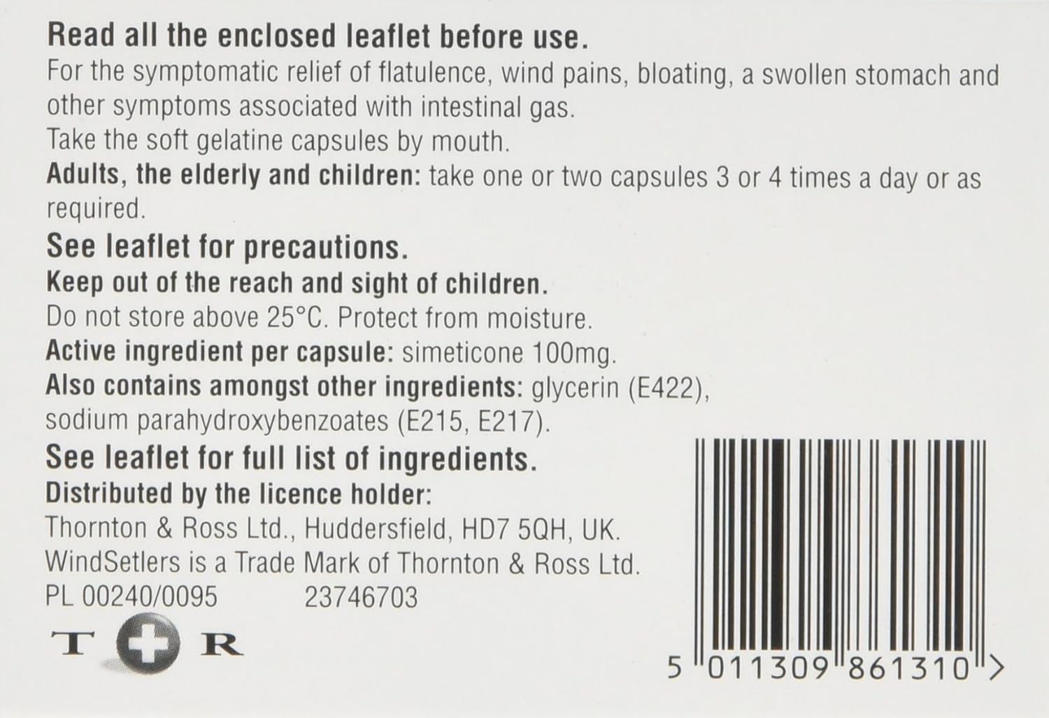 WindSetlers – 24 Gel Caps for Trapped Wind Relief