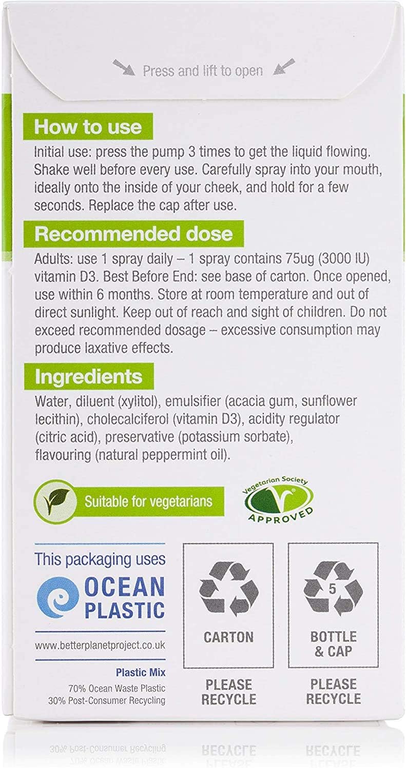BetterYou Complete Wellness Pack: Vitamin B12 + Vitamin DLux3000 + MultiVit Oral Sprays (3 Pack)
