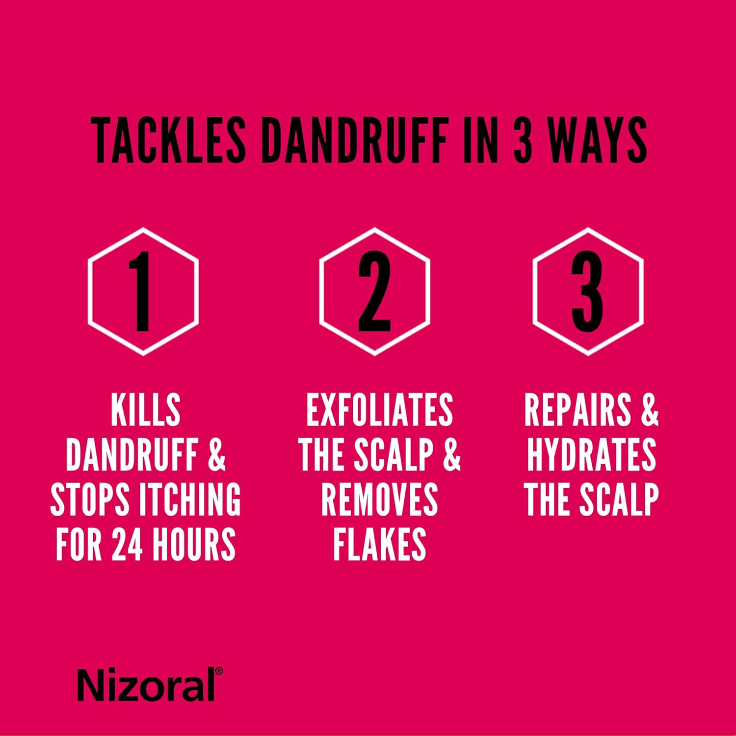 Nizoral Anti-Dandruff Daily Prevent Shampoo, Instant Dandruff Protection, For All Hair Types, 200ml