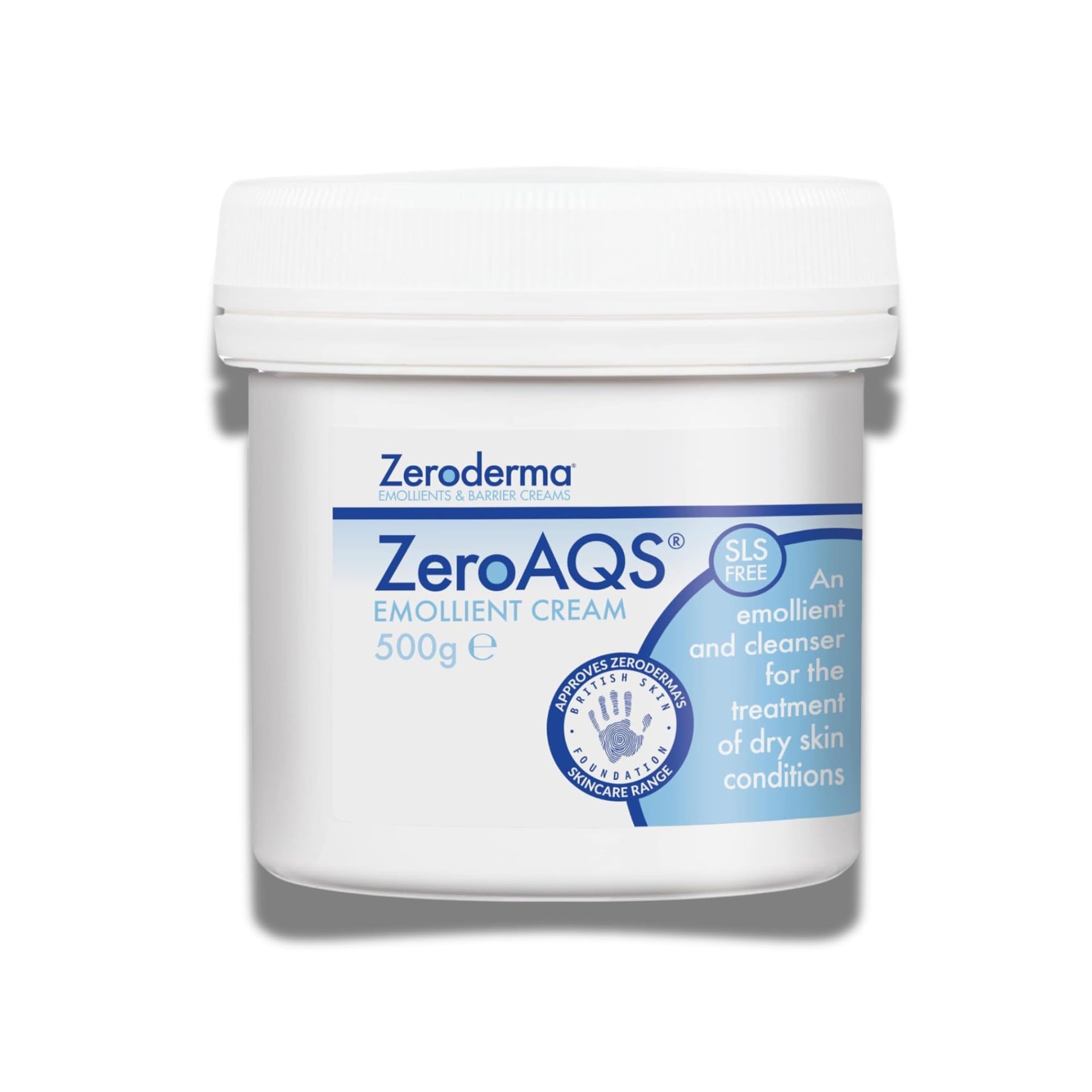 Zeroderma ZeroAQS 2-in-1 Emollient Cream 500g