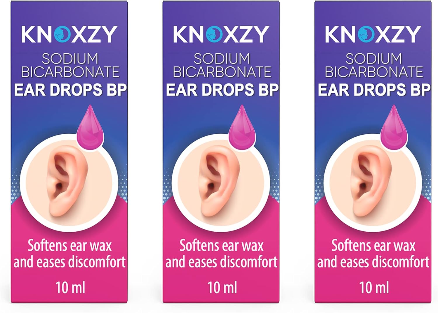Knoxzy Ear Wax Removal Drops 10ml – Pack of 3