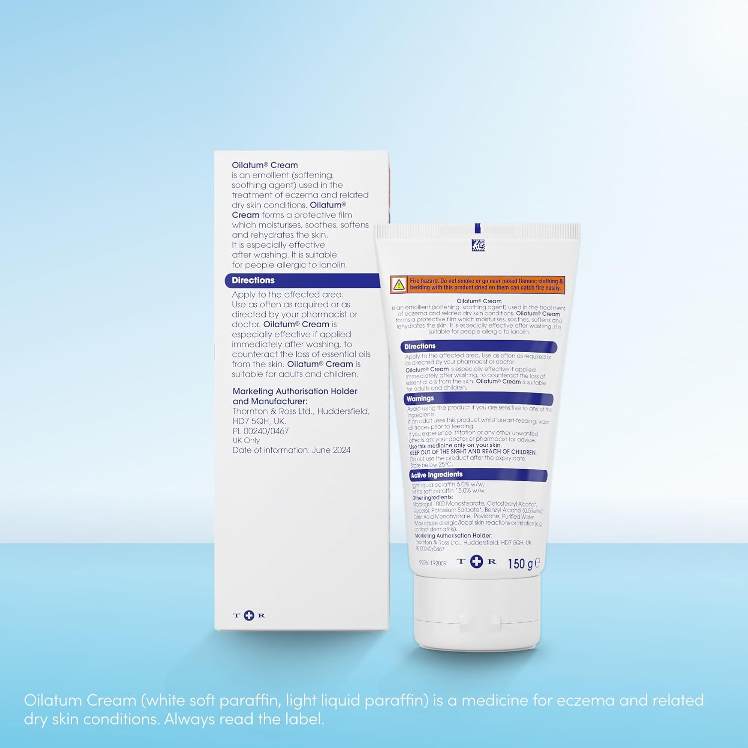 Oilatum Cream for Eczema, Psoriasis and Dry Skin Conditions 150g
