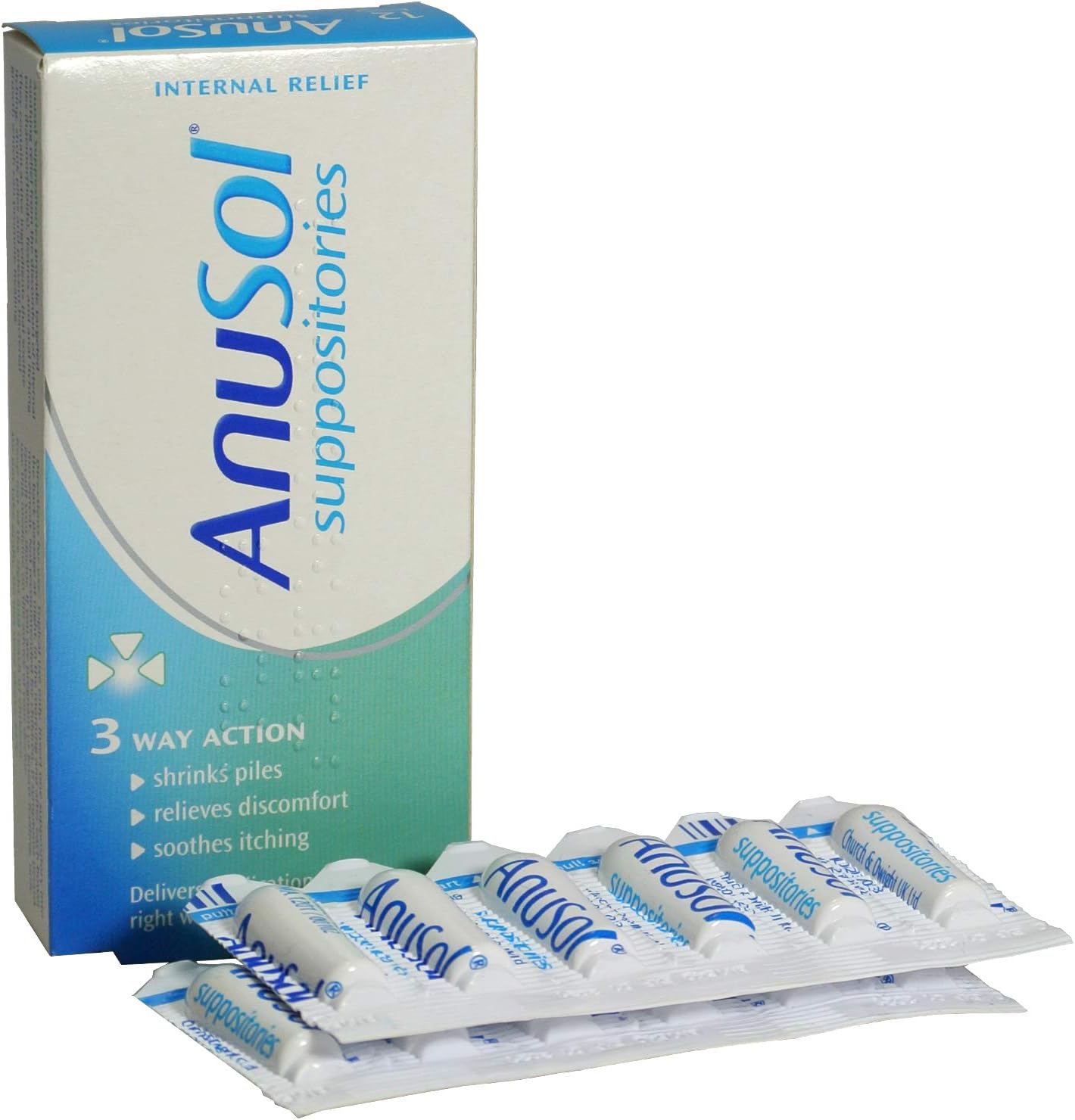 Anusol 3 Way action 24 Suppositories For Haemorrhoids & Related Conditions