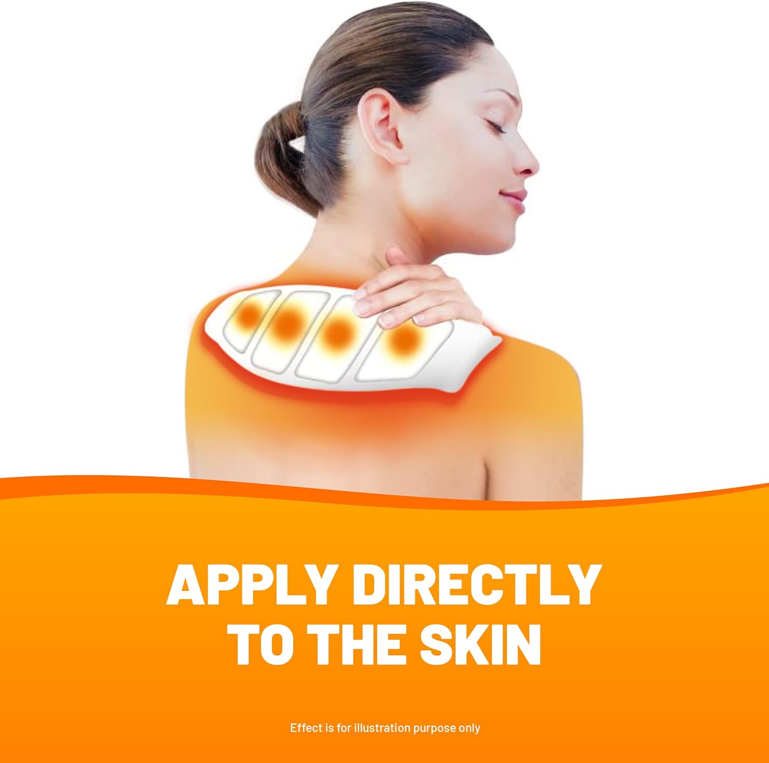 Cura-Heat Neck and Shoulder Pain Direct-to-Skin | 3 Patches
