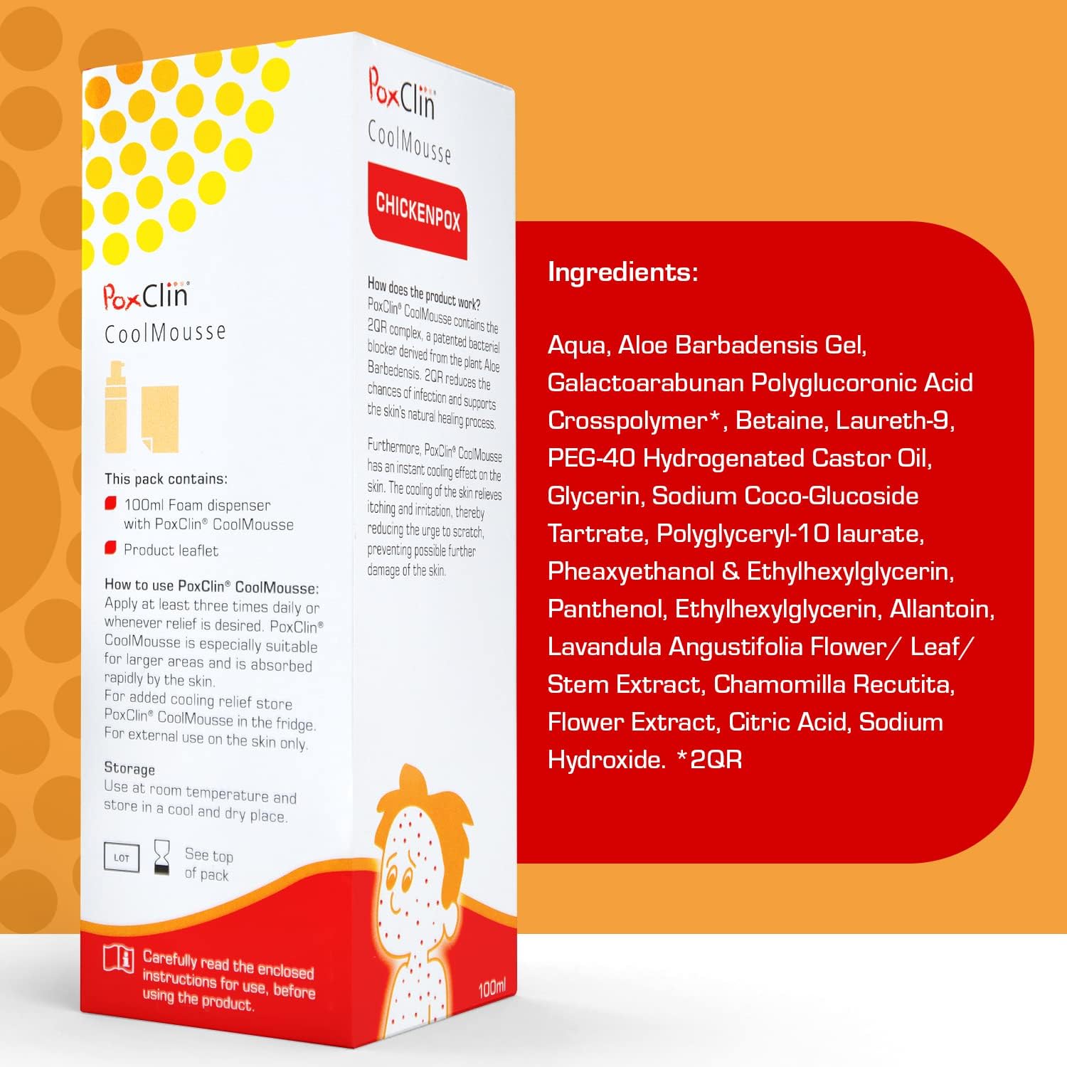 PoxClin CoolMousse Chickenpox Treatment for Children 100 ml