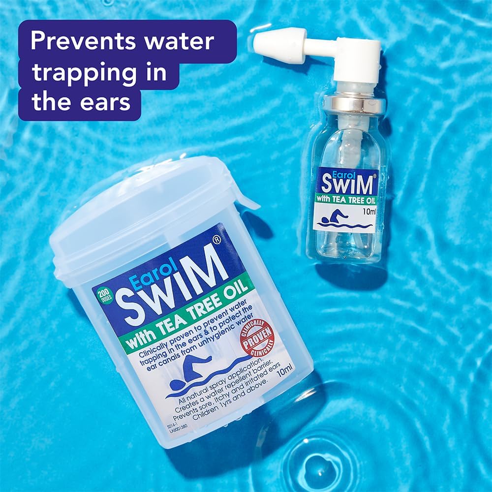Earol Swim Olive Oil and Tea Tree Ear Spray | 10ML Metered Dose Spray
