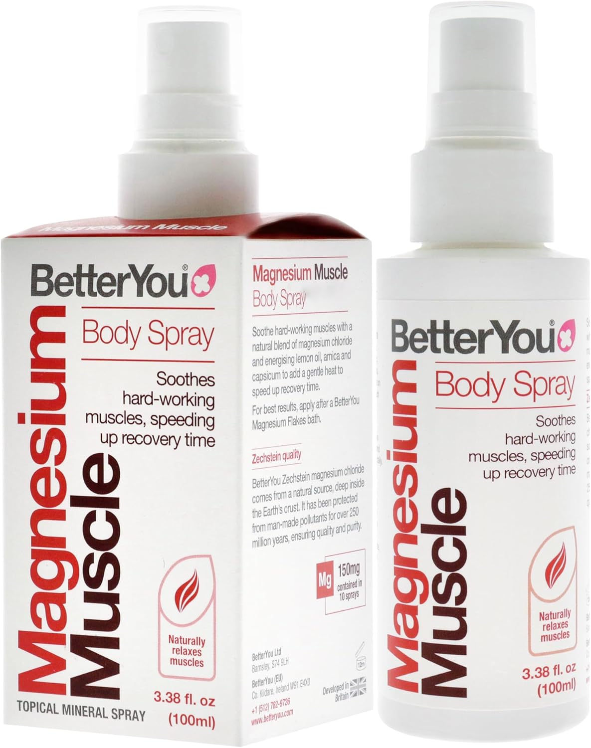 BetterYou Magnesium Muscle Body Spray 100ml (600 Sprays)