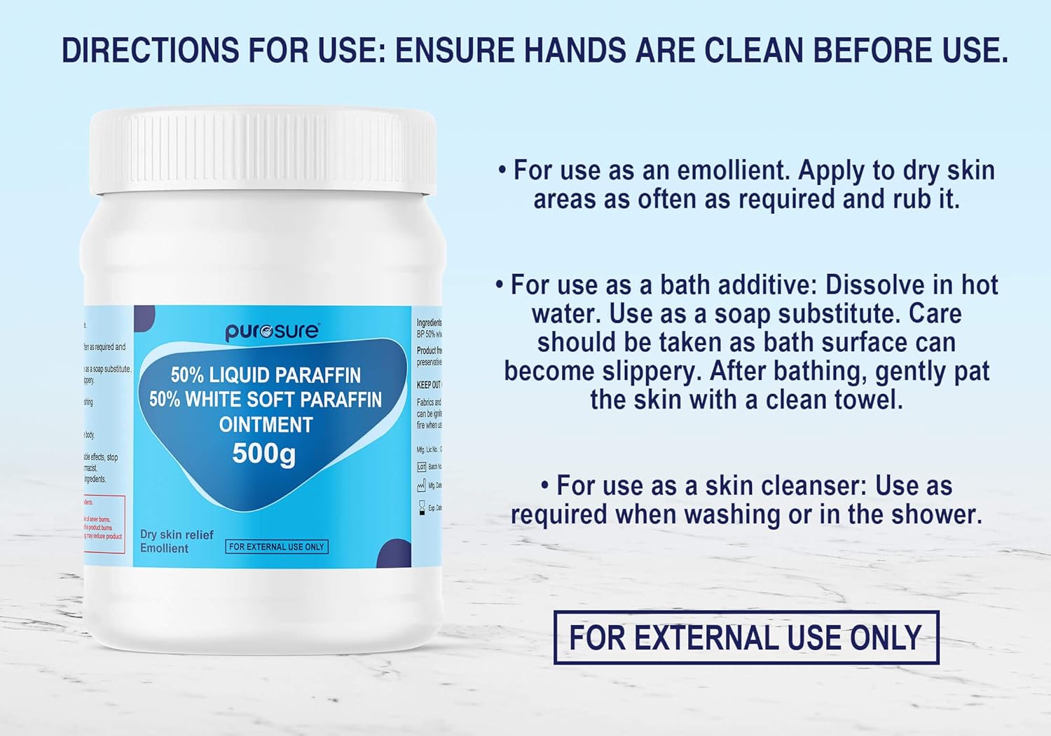Purosure Paraffin Ointment 500G