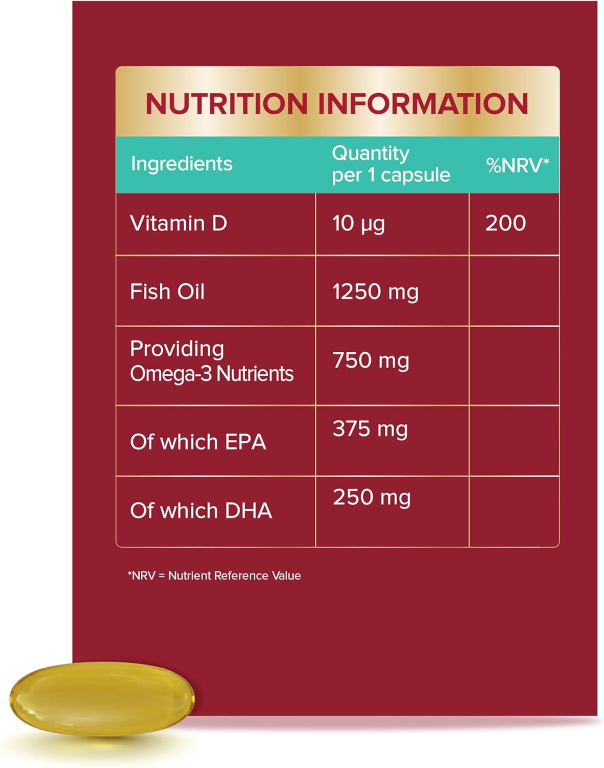 Seven Seas Omega-3 Fish Oil Extra Strength, One-A-Day 30 High Strength Tablets