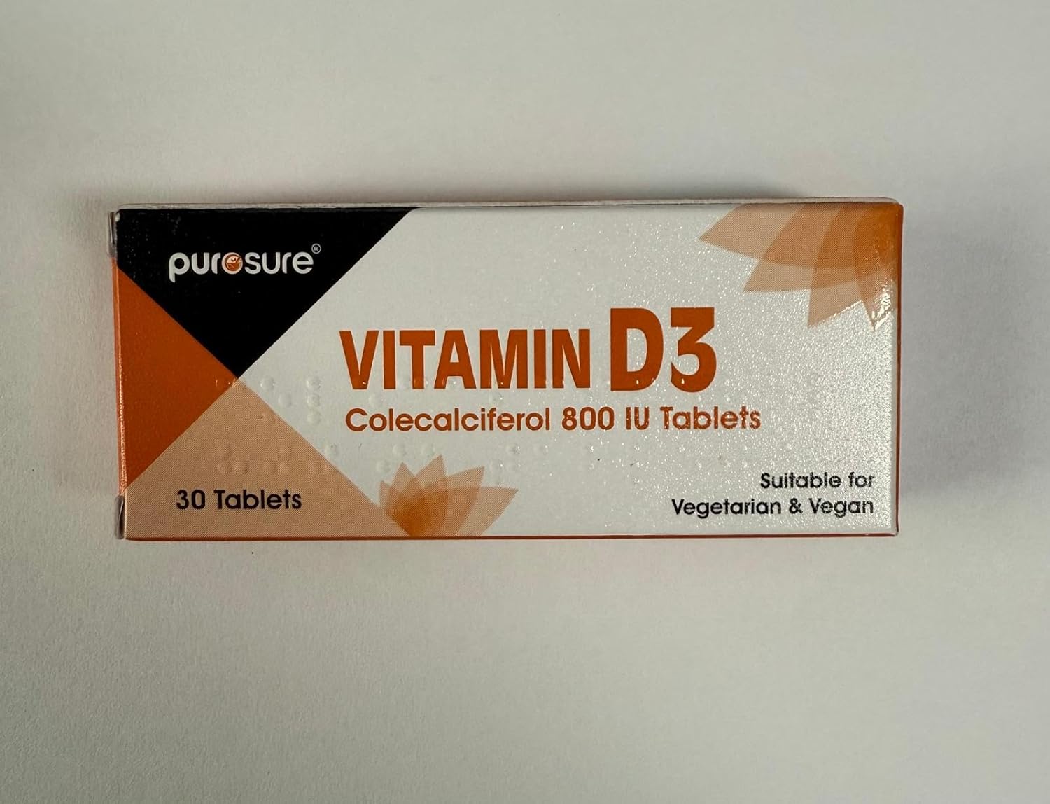 Purosure Vitamin D3 800 IU – 30 Tablets for Immune & Bone Health Support