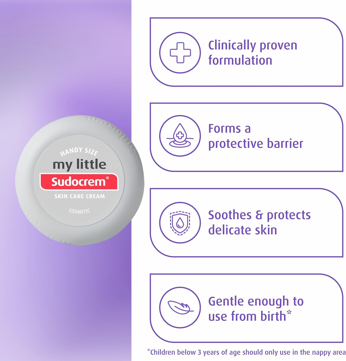 My Little Sudocrem® - Crema per la cura della pelle 22 g | Calma i rossori e lenisce le irritazioni