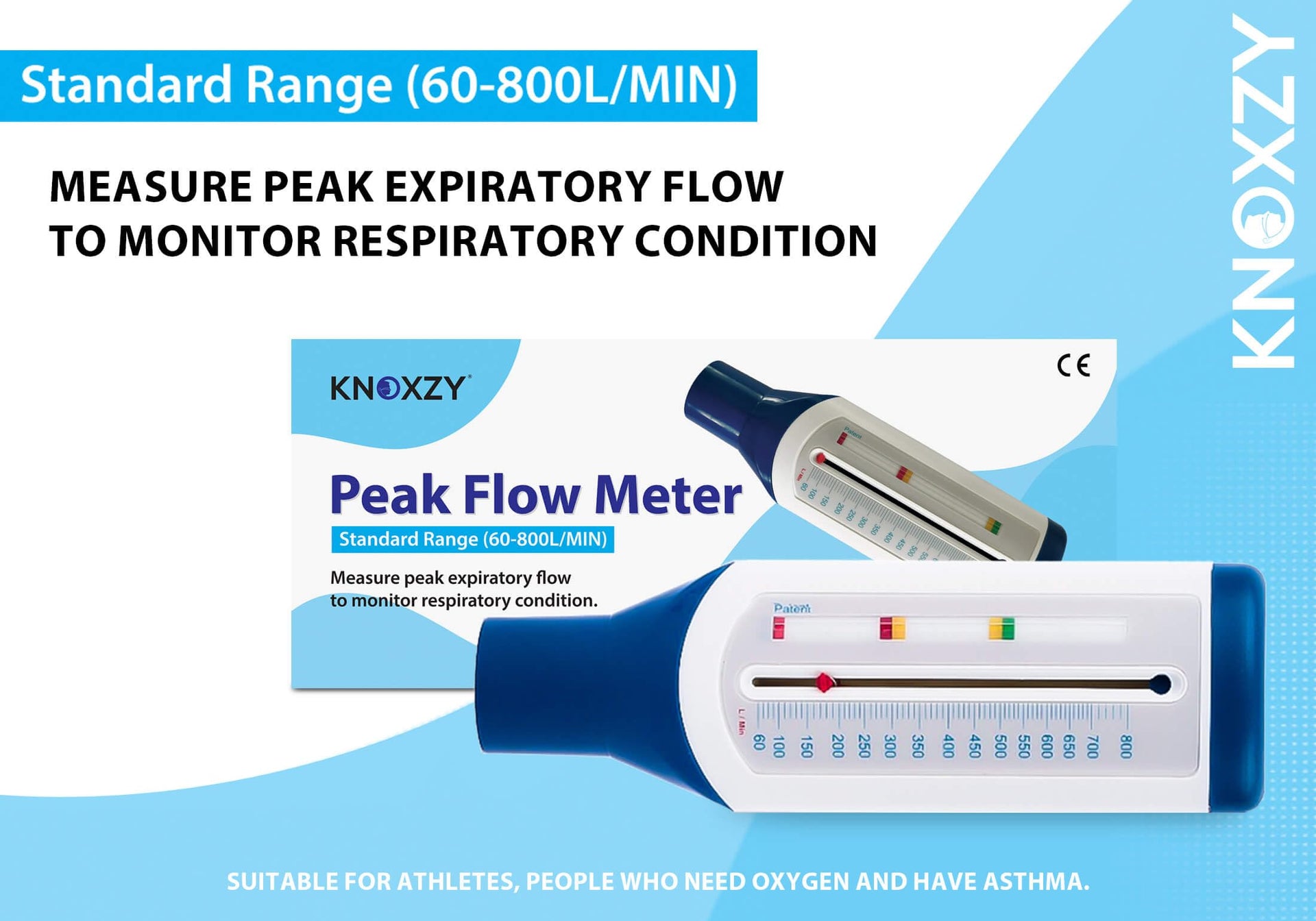 KNOXZY Peak Flow Monitor – Adult Size