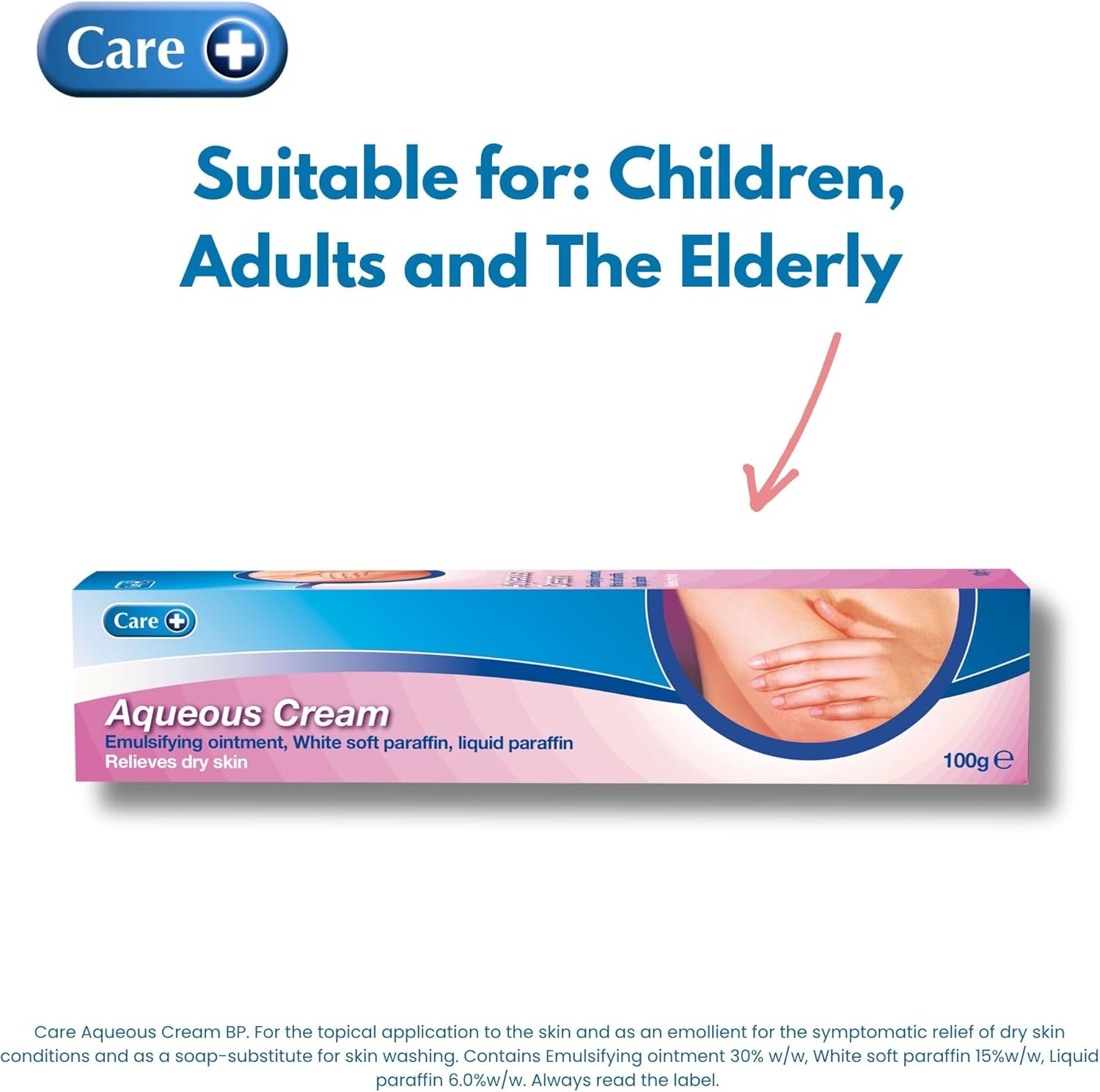 Care+ Aqueous Cream 100g Cream