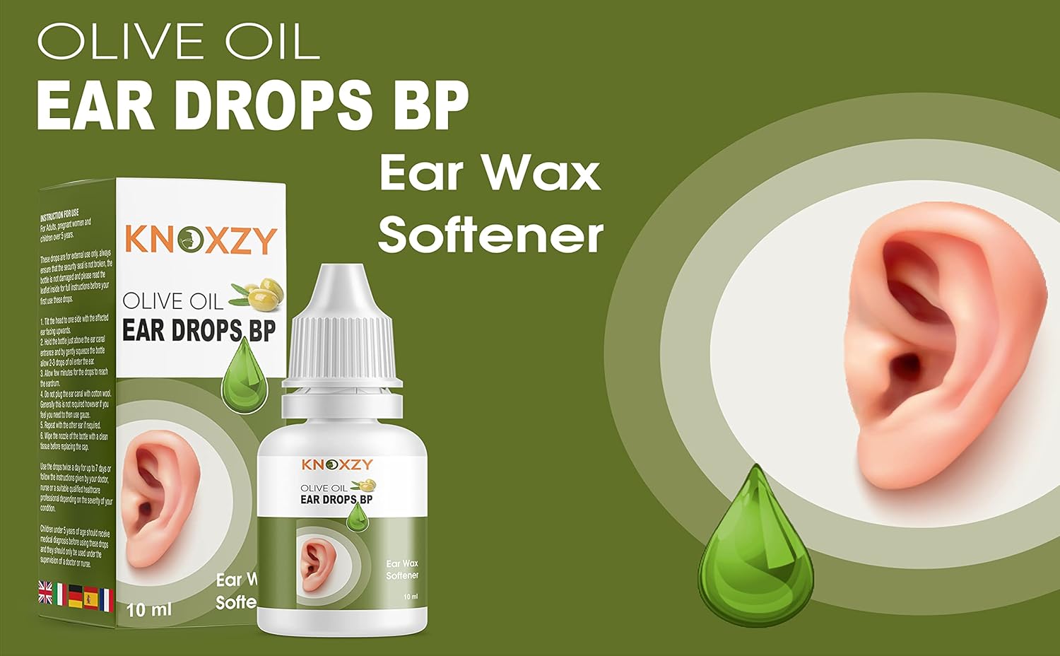 Knoxzy Olive Oil Ear Drops 10 ml