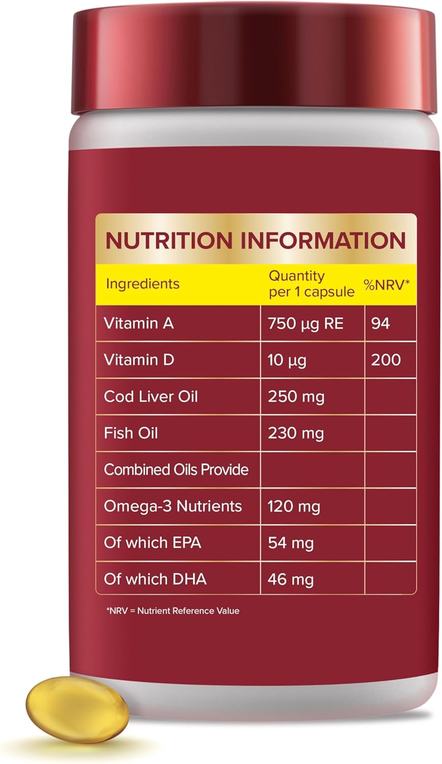 Seven Seas Cod Liver Oil One-a-Day 120 Capsules