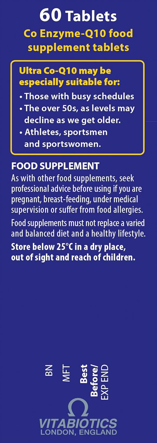 Vitabiotics Ultra Coenzyme Q10 50 mg Tablets