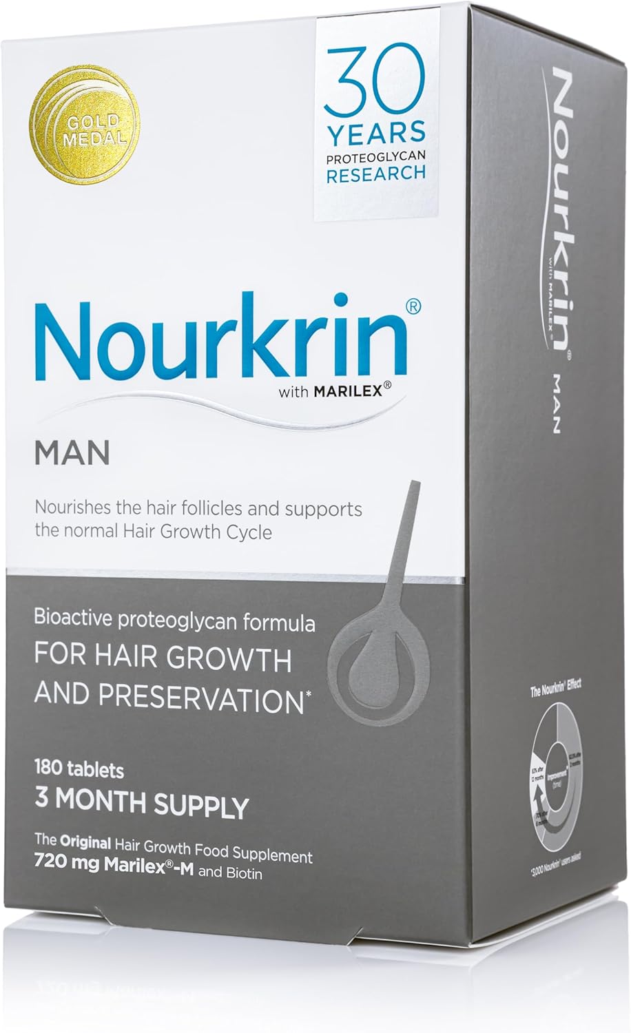 Nourkrin Man (3 Month Supply) Multicoloured, 180 Count