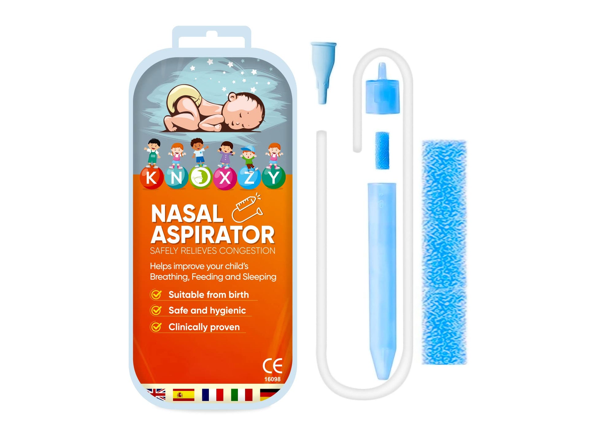 Knoxzy Baby Nasal Aspirator with 9 Extra Filters