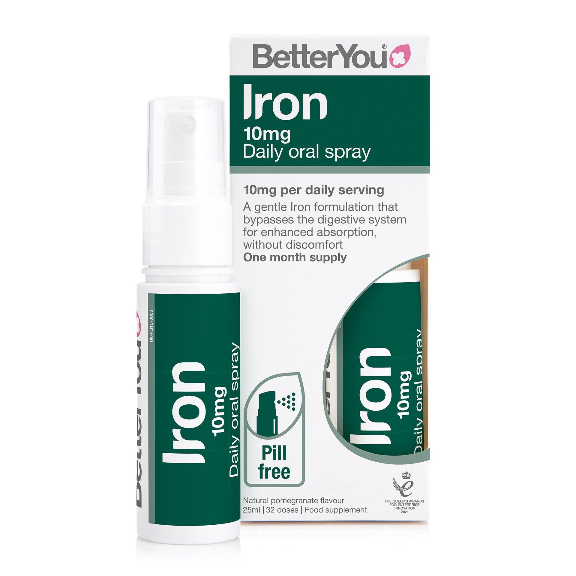 BetterYou Iron 10MG Daily Oral Spray 25ML
