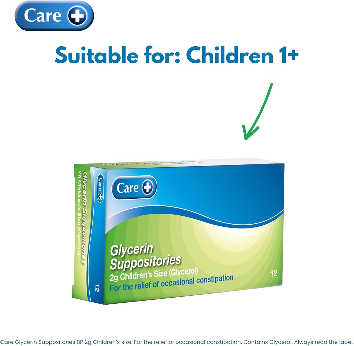 Care+  Glycerin Suppositories Child 2g