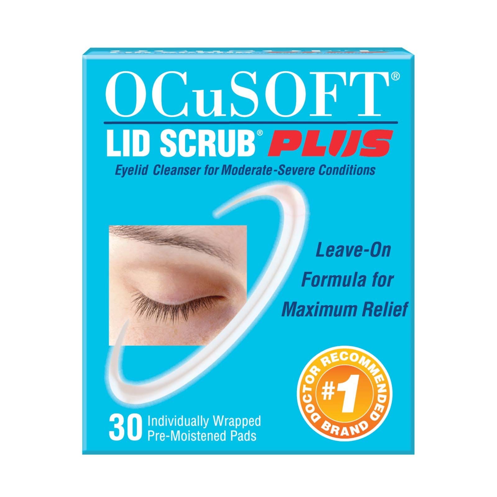 Ocusoft Eyelid Cleanser, Extra Strength, Pre-Moistened Pads, 30 Pads