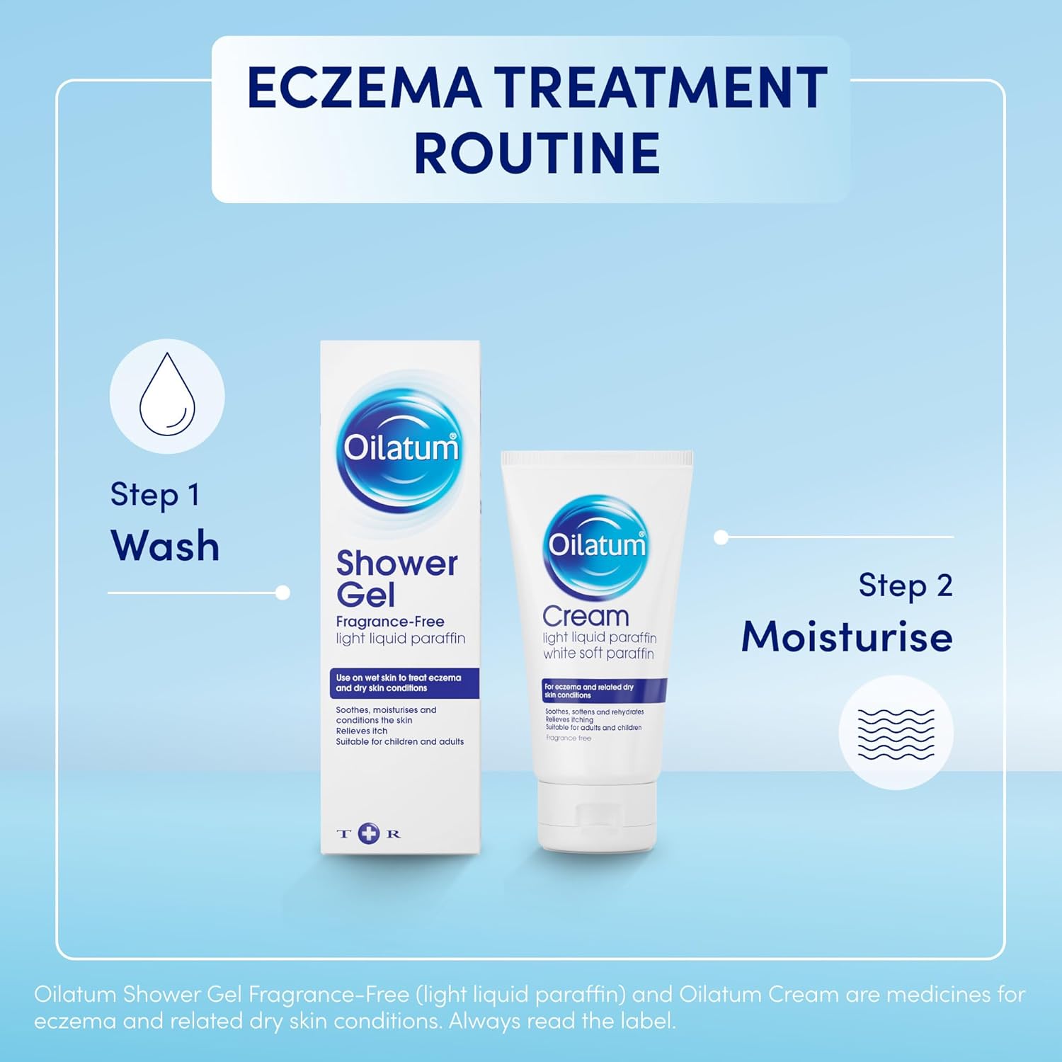 Oilatum Cream for Eczema, Psoriasis and Dry Skin Conditions 150g