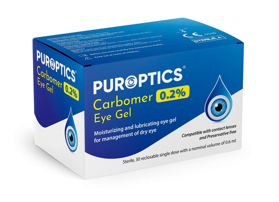 Puroptics Eye Gel Drops – 0.2% Carbomer, 30 Pack